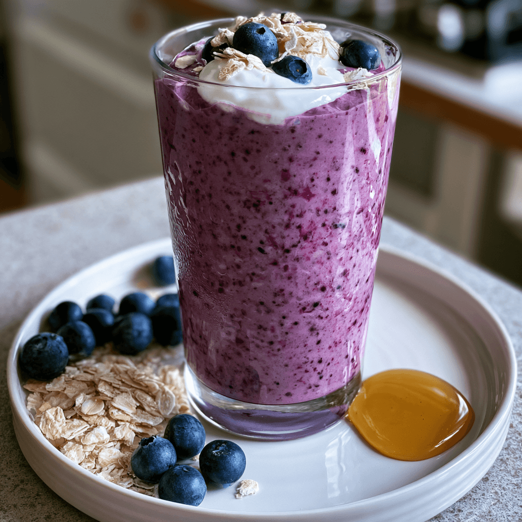 Blåbärssmoothie med yoghurt
