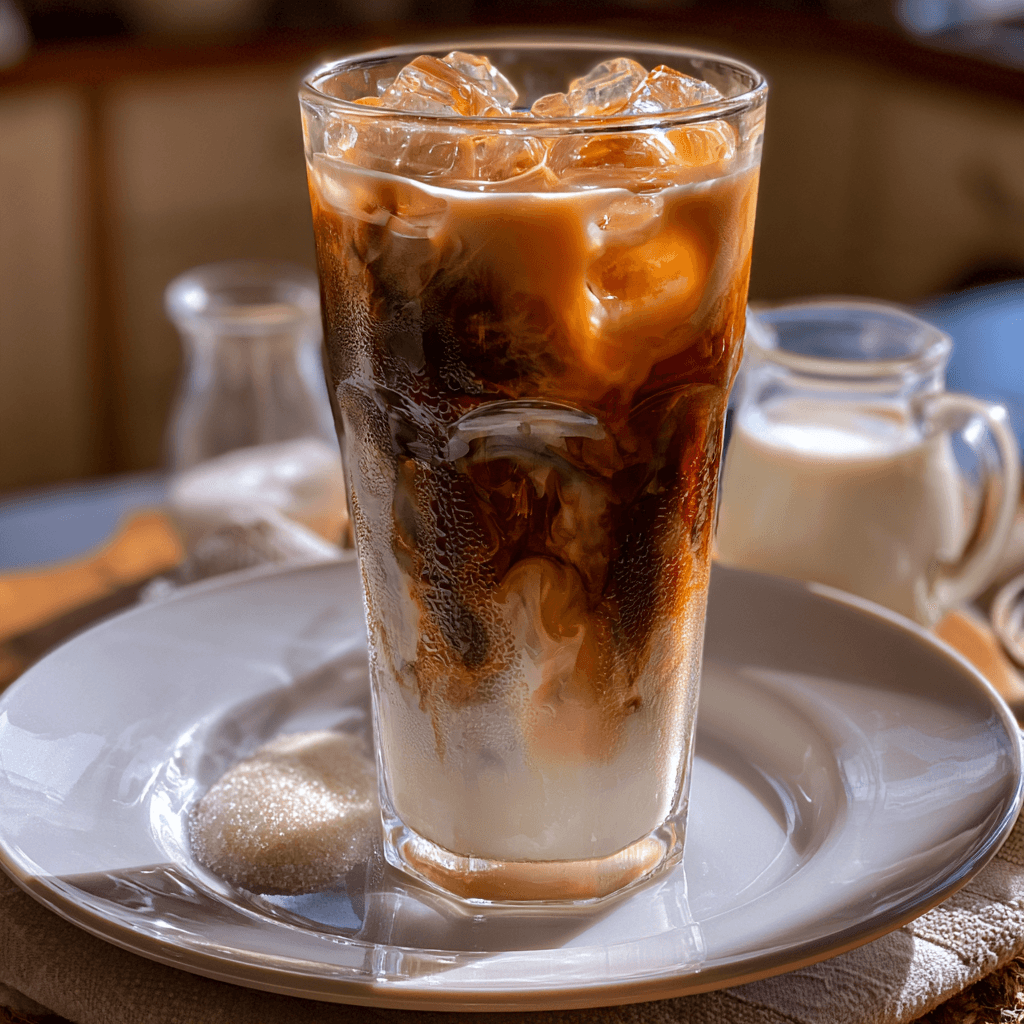 Iskaffe med mjölk